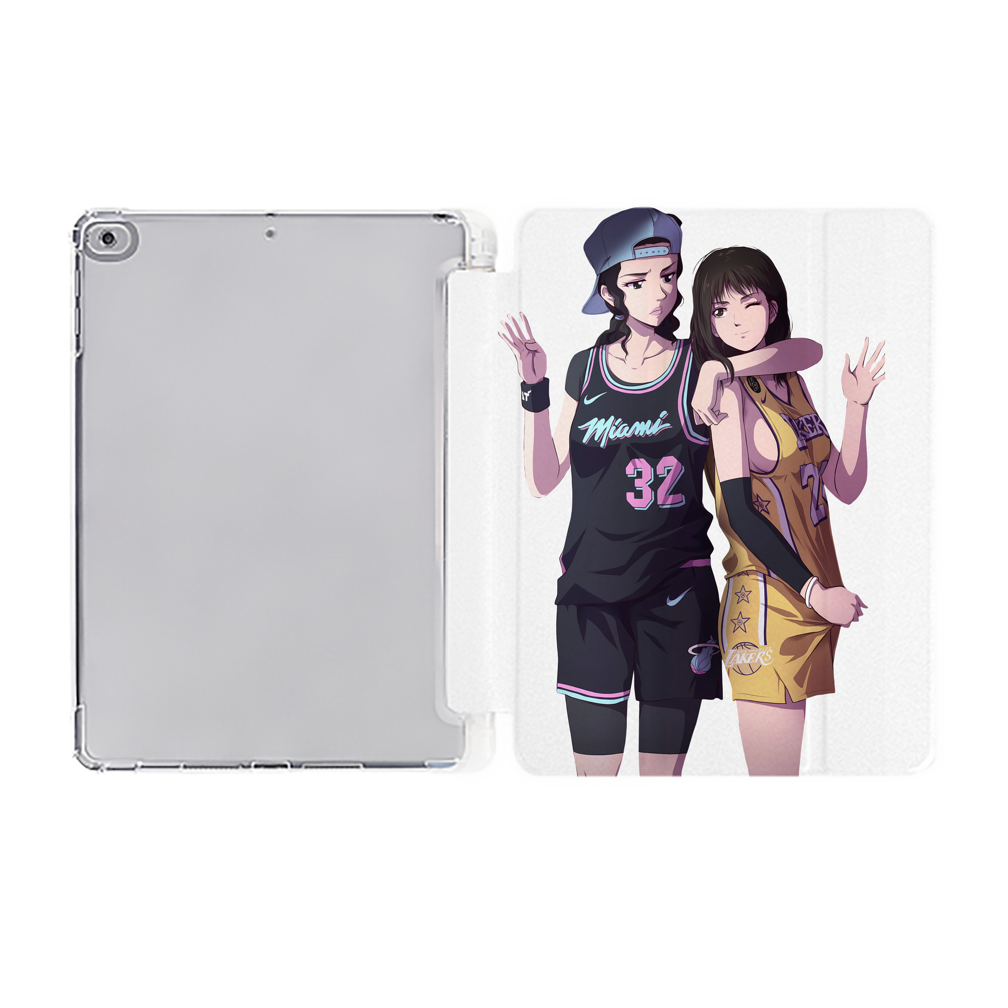 （画像用） SLAM DUNK／スラムダンク IPad ケース ペン収納付き 三つ折りスタンド PUレザー×シリコン 対応機種9.5/10.5/10.9インチ
